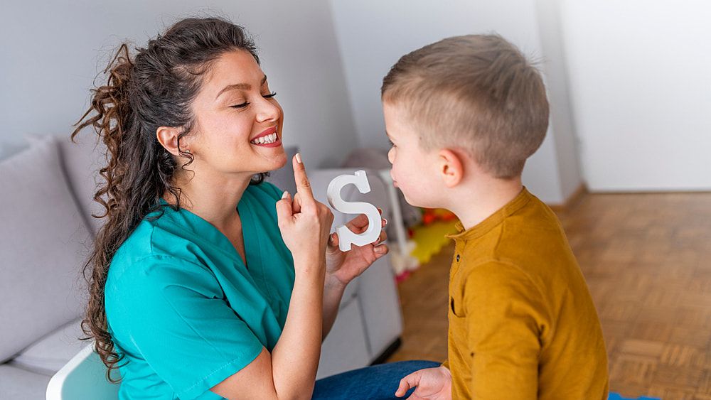 Speech Pathologists Conduct Speech Therapy