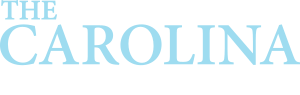 Light blue &ldquo;The Carolina&rdquo; logo on a white background