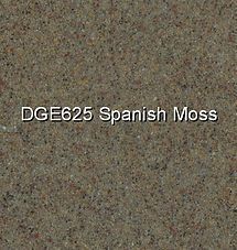Text “DGE625 Spanish Moss” on a mottled gray-brown background