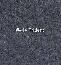 Dark gray speckled stone texture labeled “#414 Trident”