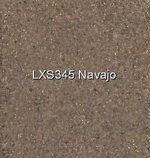 Tan-brown speckled surface labeled “LXS345 Navajo”
