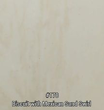 Beige biscuit with subtle Mexican sand swirl pattern, labeled #178