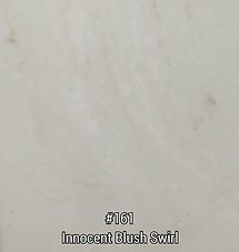 Light beige swirl nail polish labeled “#161 Innocent Blush Swirl”