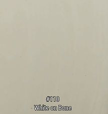 #110 white paint on a bone-colored background