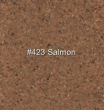 Salmon-colored textured surface labeled “#423 Salmon”