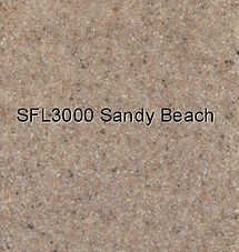 Tan sandy-beige texture labeled “SFL3000 Sandy Beach”