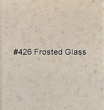 Light beige textured swatch labeled “#426 Frosted Glass”