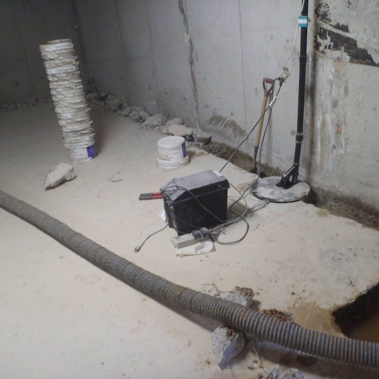 internal drainage installation