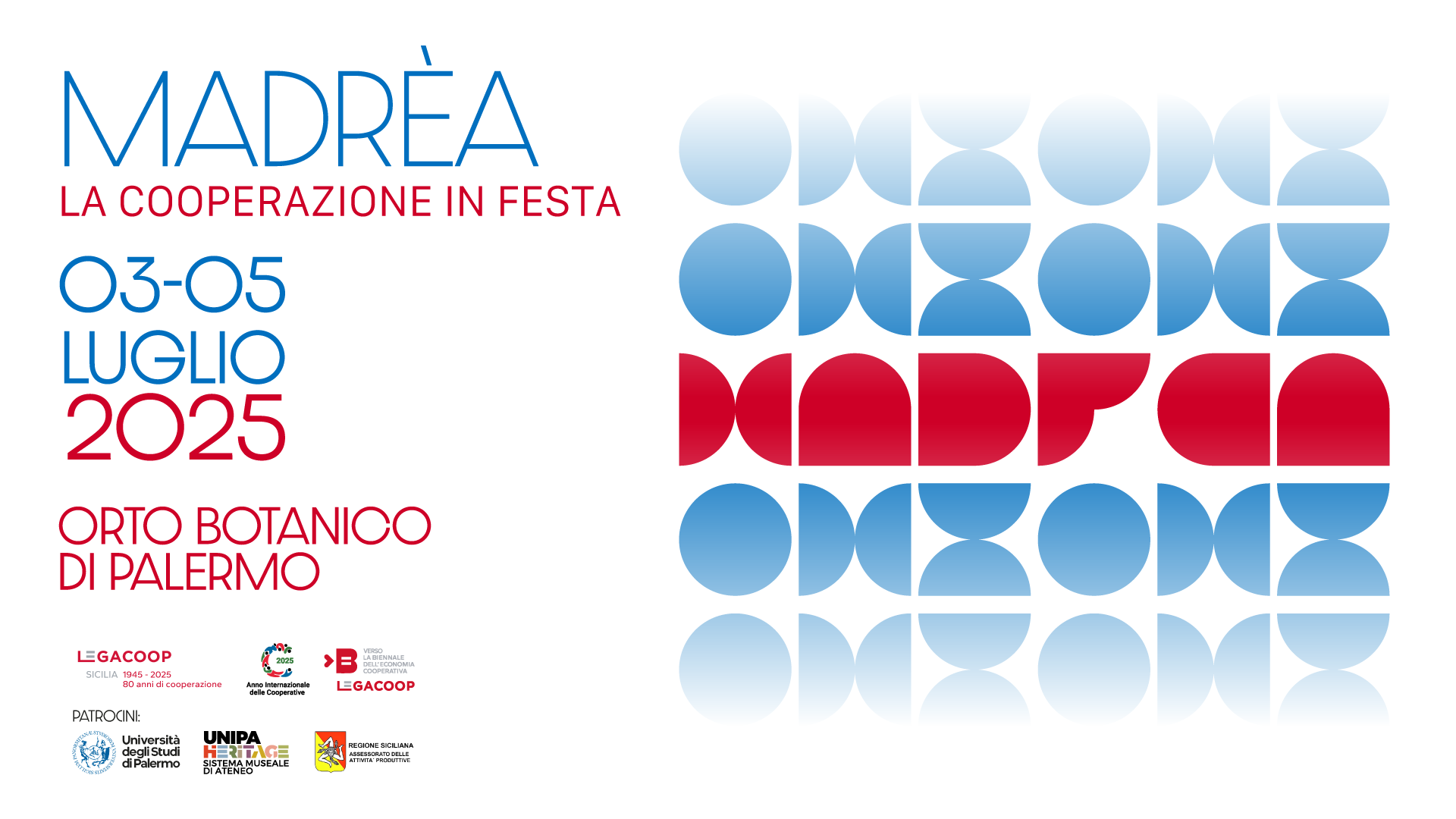 A poster for madrea la cooperazione in festa