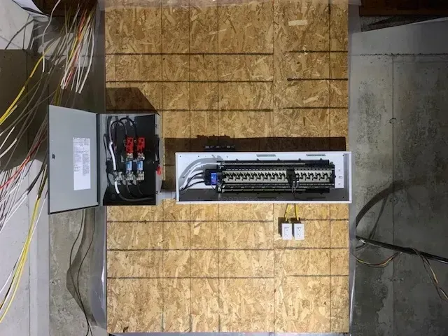 Professional electrical work by a licensed electrician with Trade Sense in Peterborough.