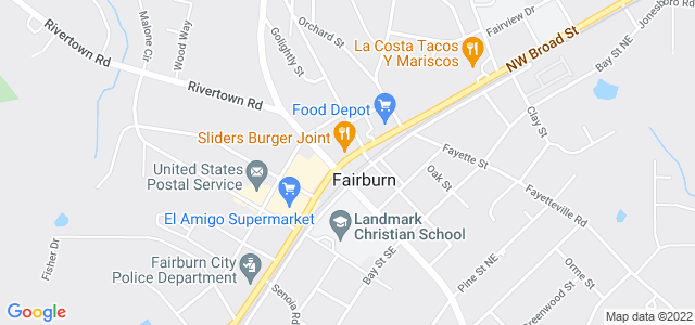 Map of business location