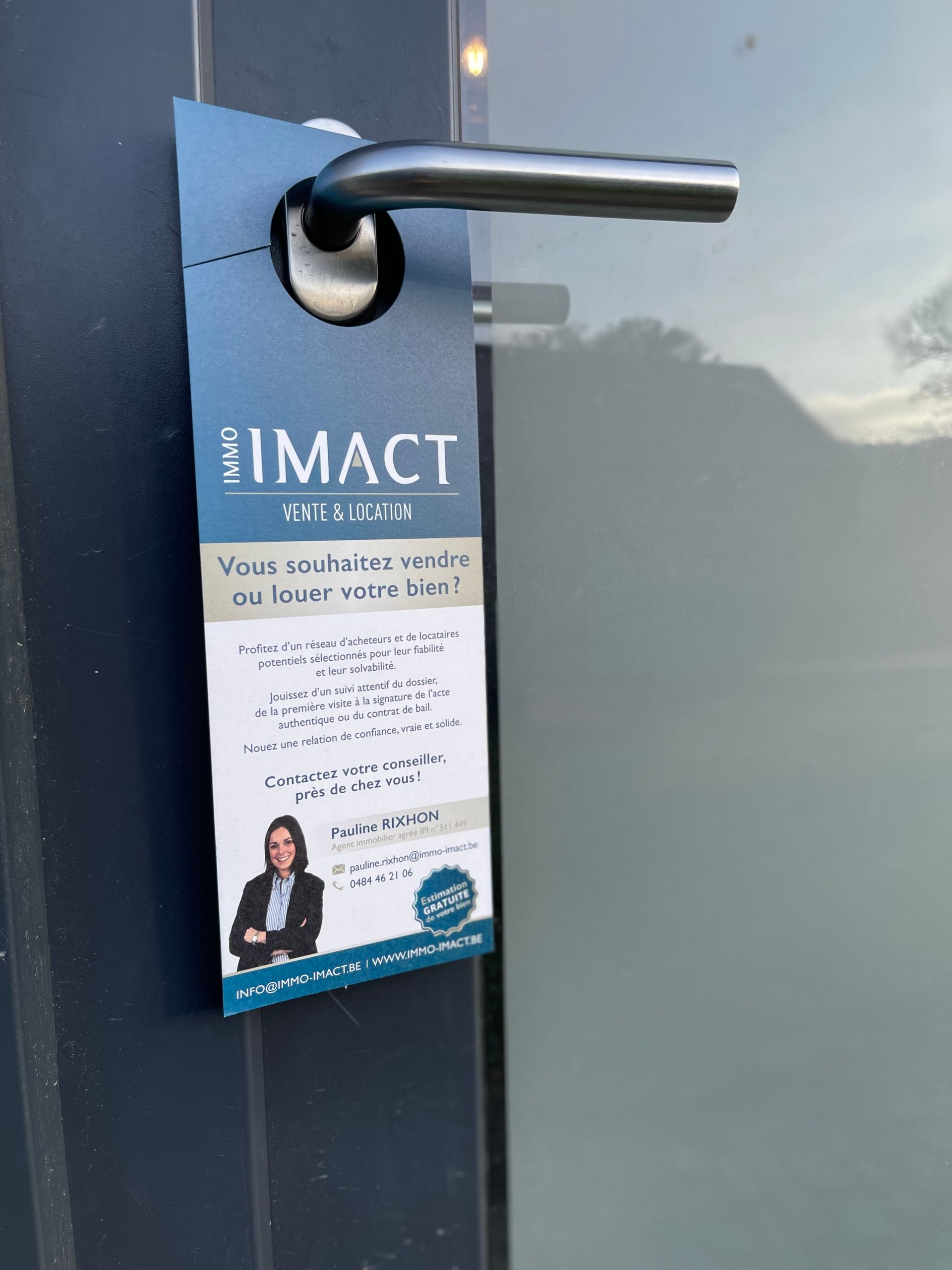 accroche -portes -  street marketing