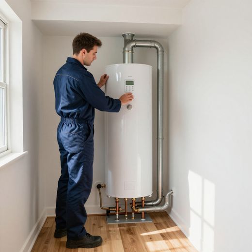 hot water heater in a home in jefferson ga that was replaced by certified comfort of georgia through the ga hear program