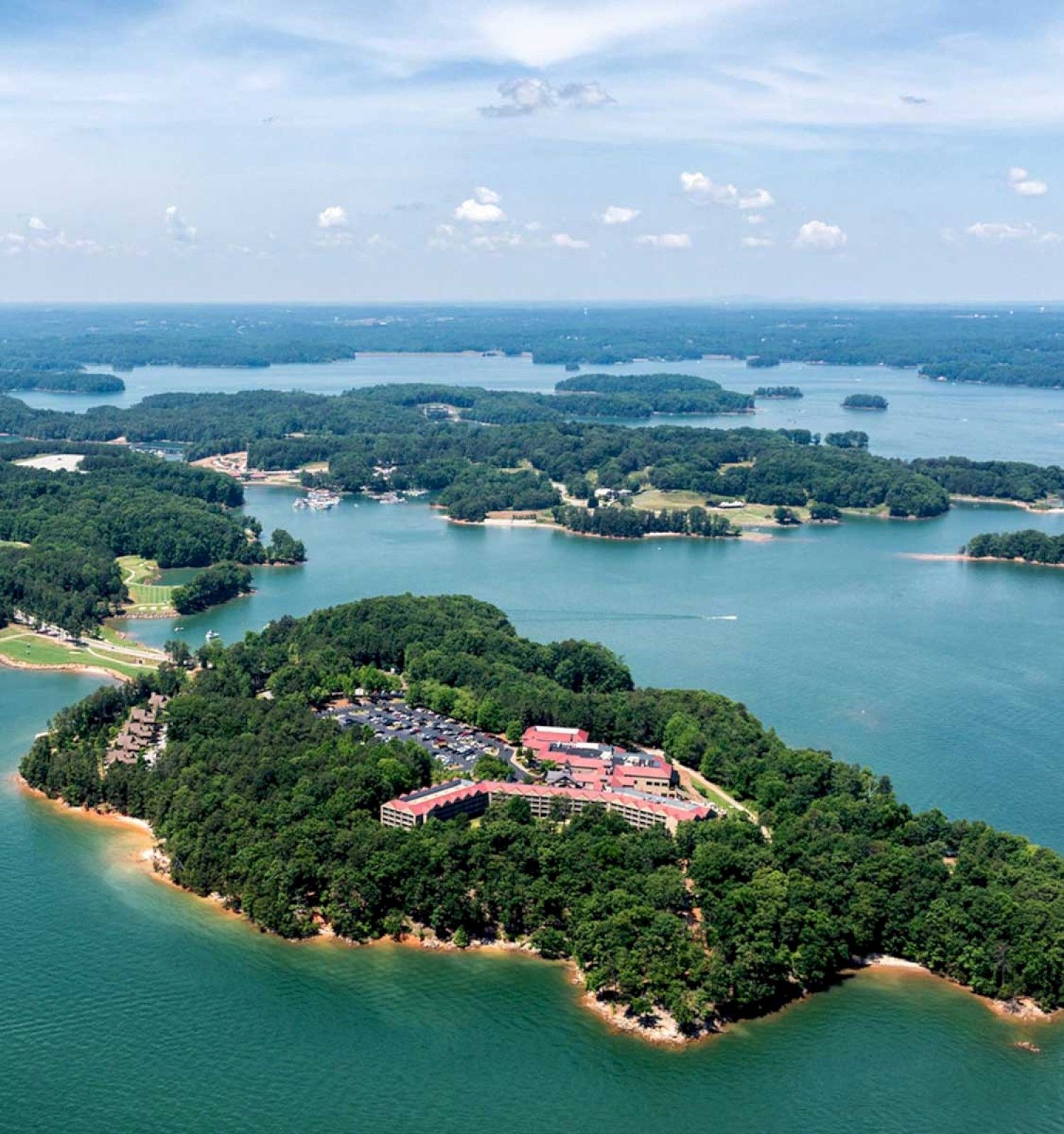 HVAC gainesville ga services at lake lanier in gainesville with a view of lake lanier