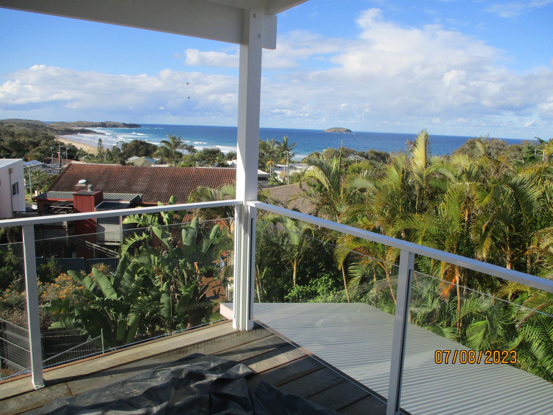 Balustrade On The Side Of A White House — Fabricator In Coffs Harbour, NSW