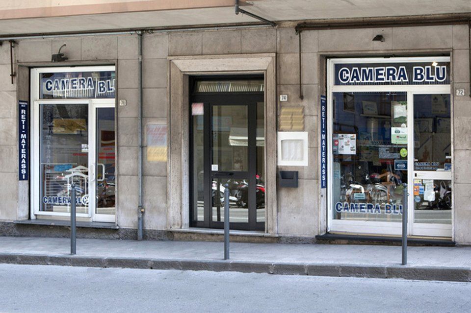 Ingresso del negozio di sistemi di riposo