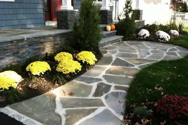 flagstone bluestone walkway installation massapequa ny