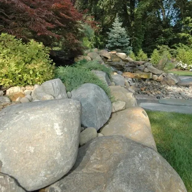 natural stone boulders landscape massapequa ny