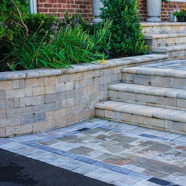natural stone retaining wall massapequa ny