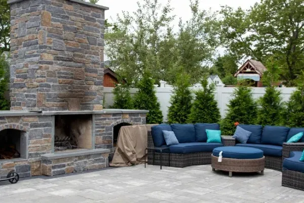 outdoor fireplace installation in massapequa ny