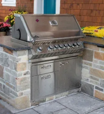 stone outdoor kitchen installation massapequa ny