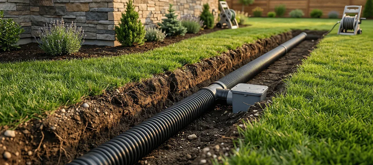 yard drainage installation in massapequa ny
