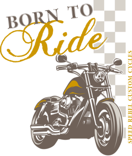 Screen Printing Near Me: Born To Ride