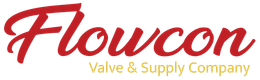 A logo for flowcon valve and supply company