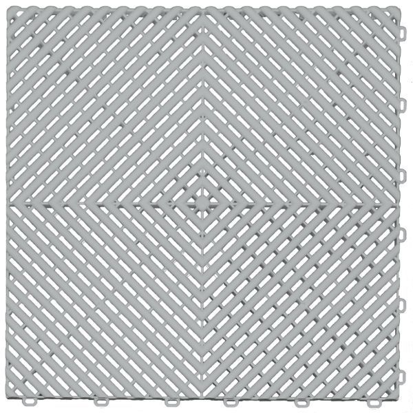 Pearl silver color option for swisstrax garage floor tiles