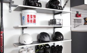 Adjustable Wall Shelves Garage Accessory