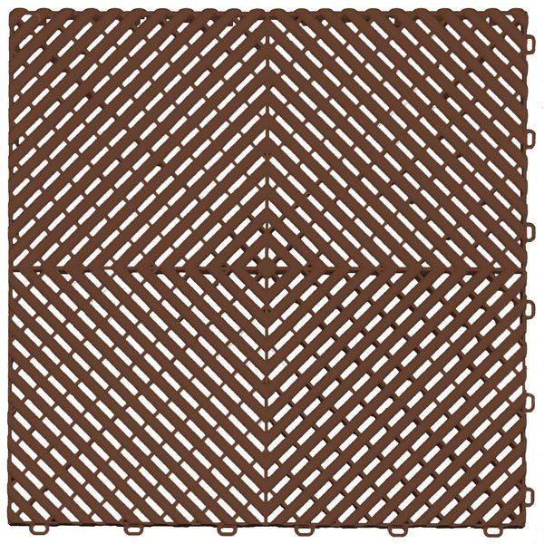 Chocolate Brown Garage Tile Color Option