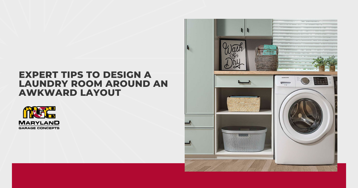 Expert Tips to Design a Laundry Room Around an Awkward Layout