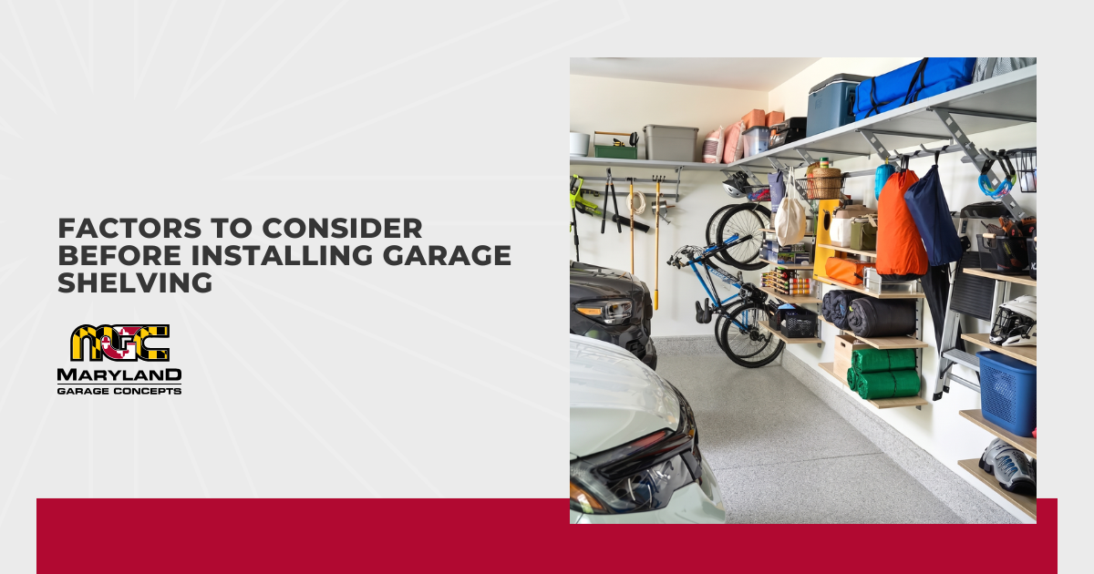 Factors to Consider Before Installing Garage Shelving