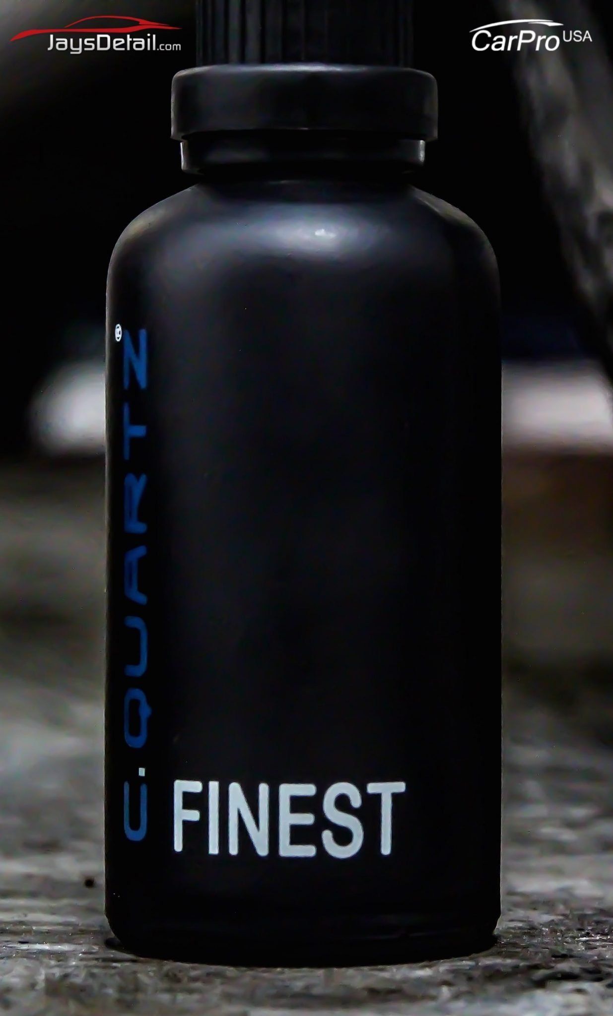Black bottle with