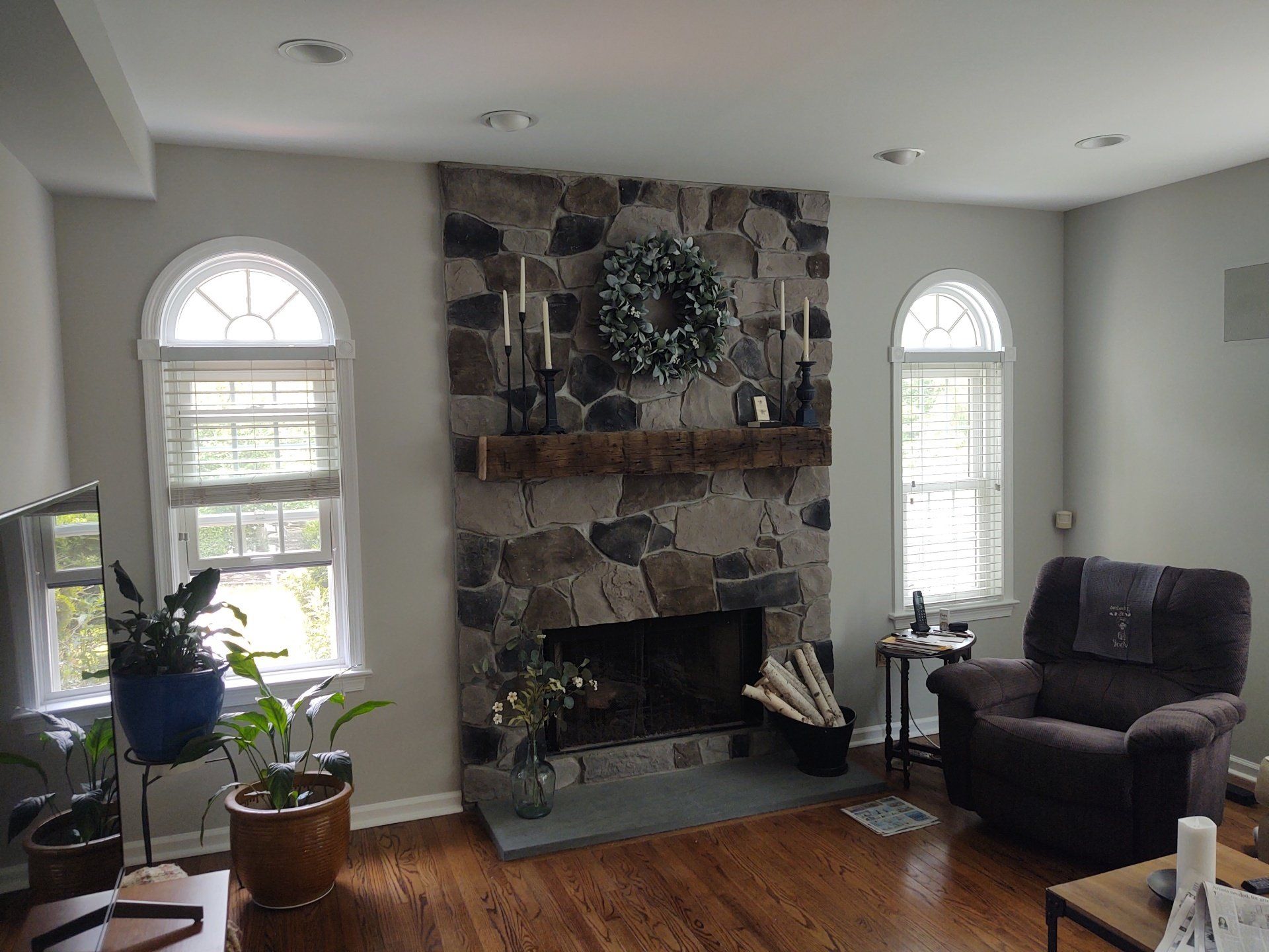 pennsylvania fieldstone fireplace