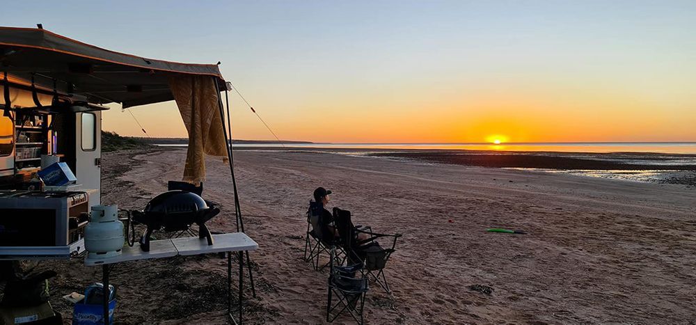Beachside Camping Experience with Ozzie Camper Trailers — Ozzie Camper Trailers in Aitkenvale, QLD