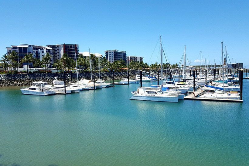 Boats Aligned Along The Marina, Showcasing Ozzie Camper Trailers' Nautical Elegance โ Ozzie Camper Trailers in Mackay, QLD