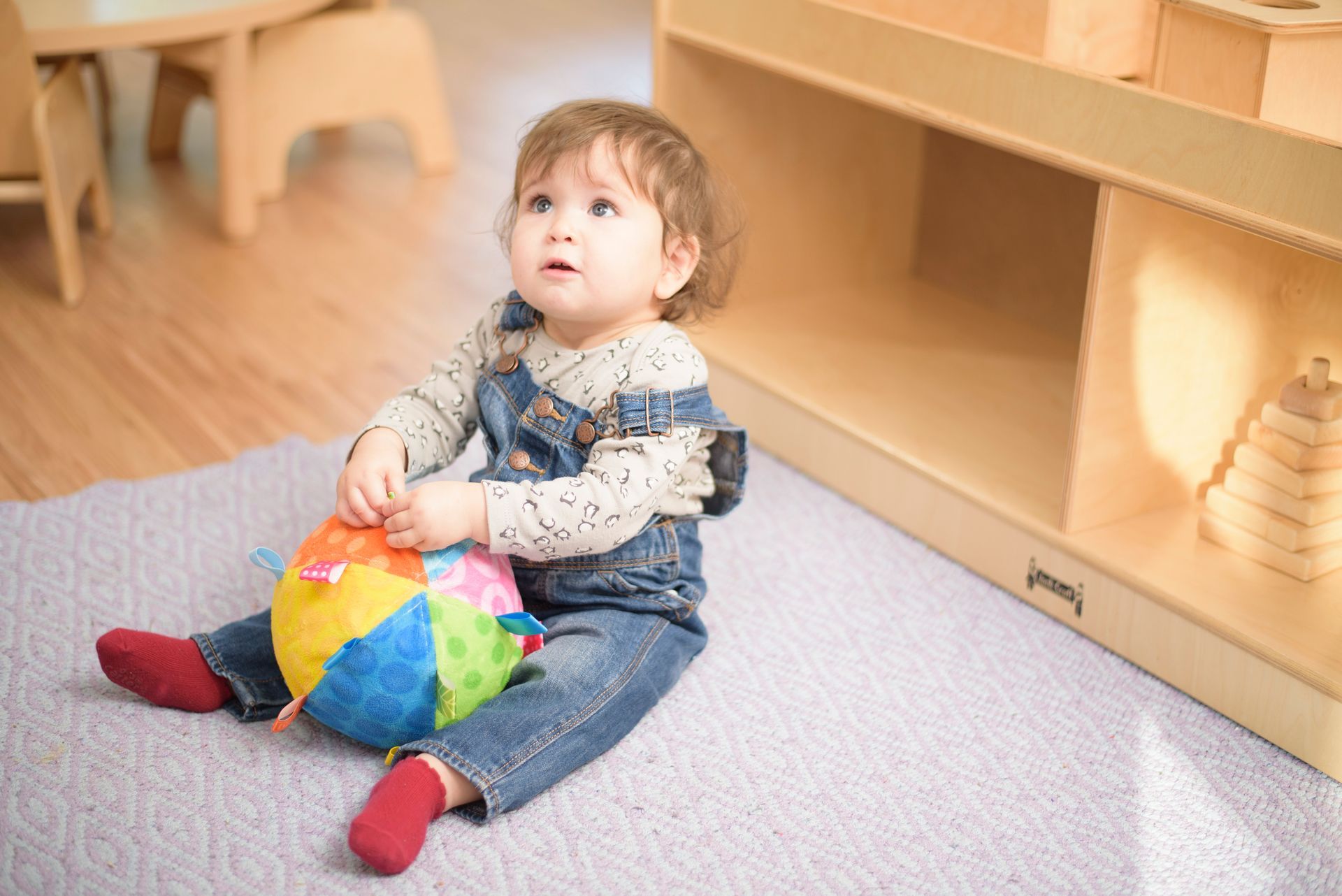 Montessori infant seating in the classroom