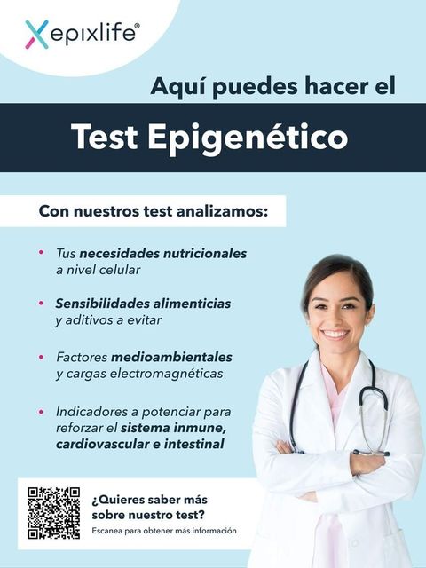 Un anuncio de un test epigenético en español
