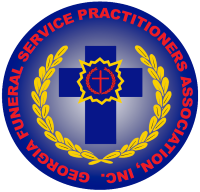 A logo for the service practitioners association of georgia