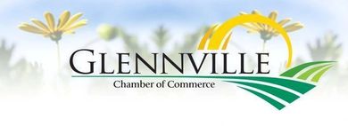 The logo for the glennville chamber of commerce