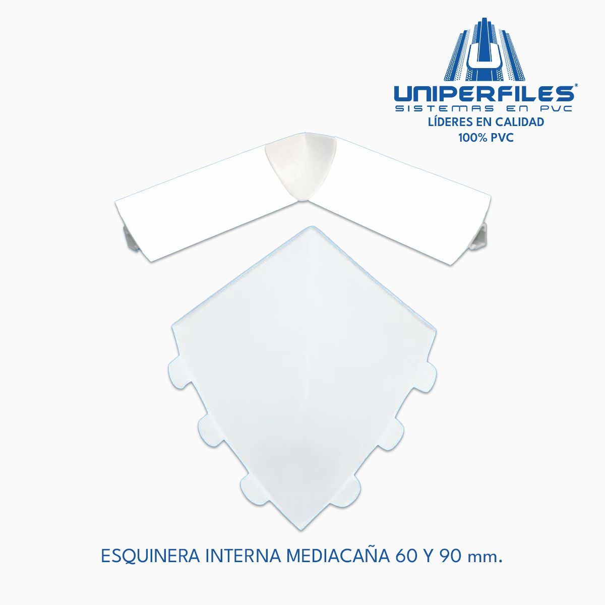 ESQUINERA INTERNA MEDIACAÑA 60 Y 90 mm.