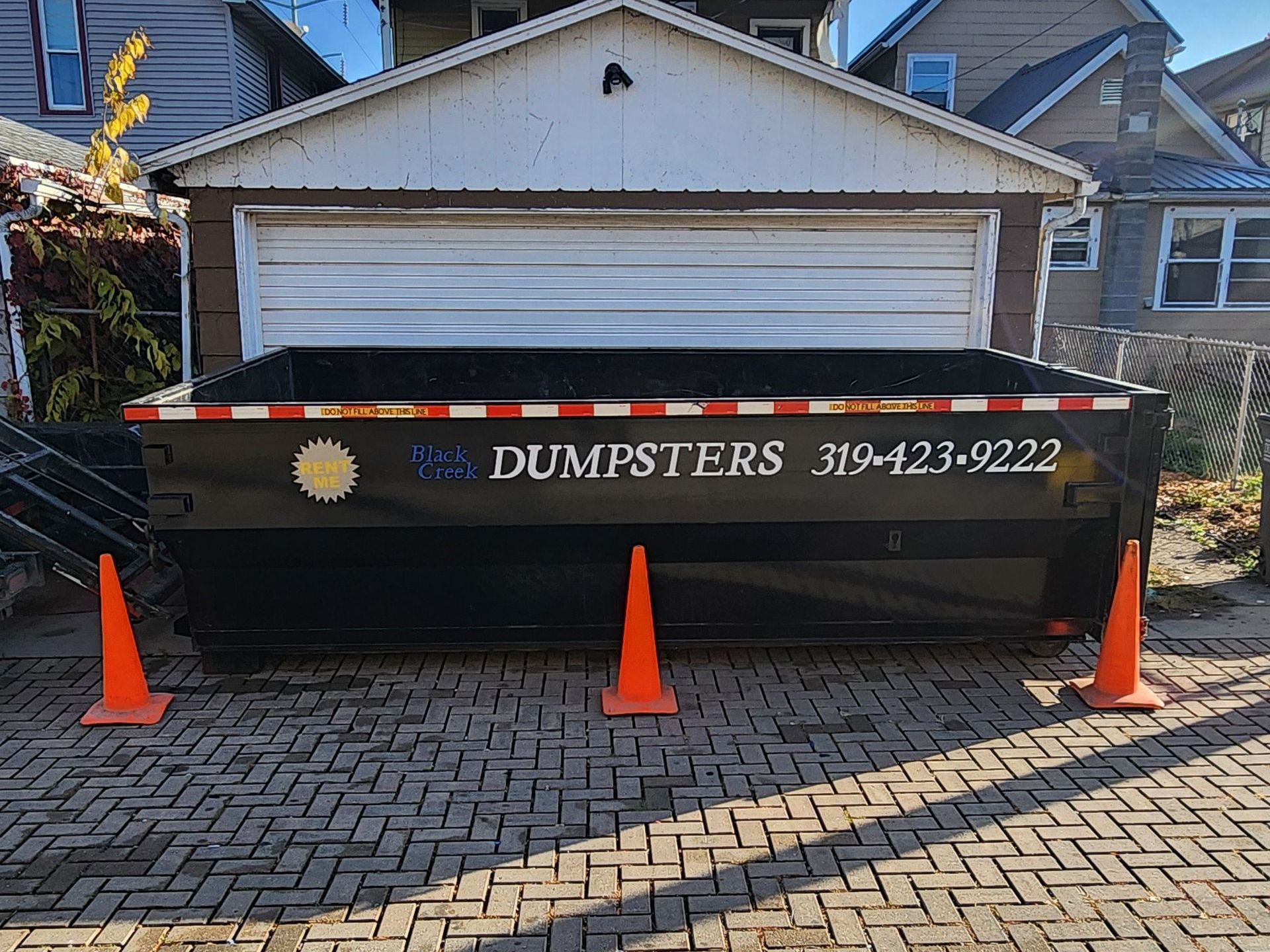 15-yard dumpster.