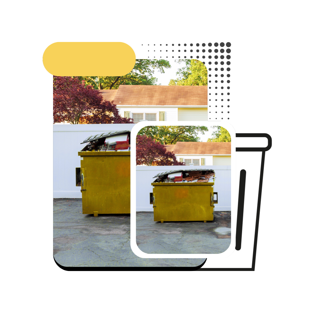 Roll-off dumpster rental for a home cleanout in Summerville