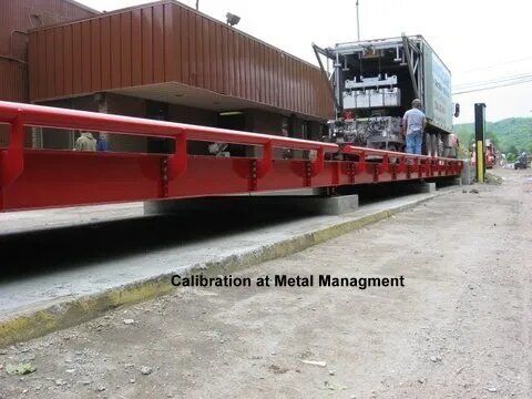 Calibration at Metal Management — Uniontown, PA — Budd's Scale Service & Sales Inc