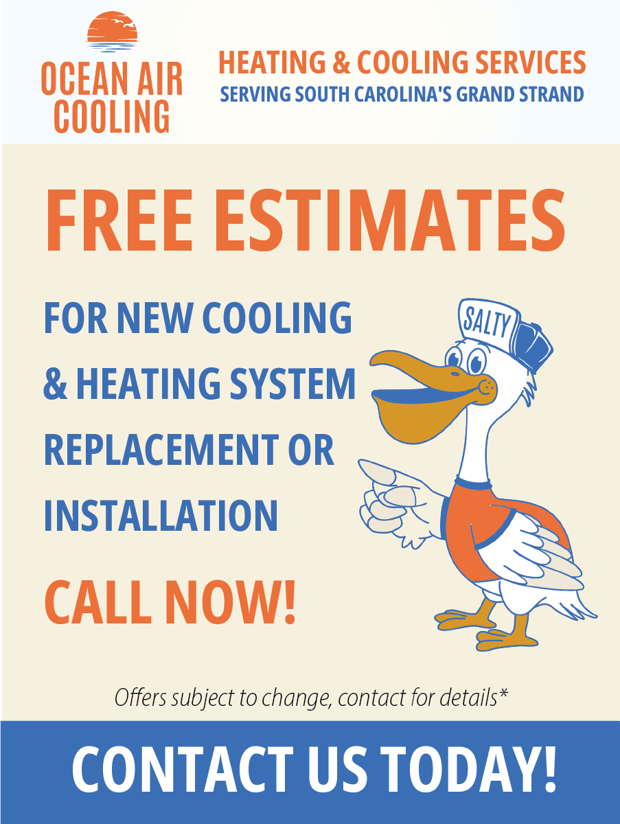 Free estimates from Ocean Air Cooling in Myrtle Beach