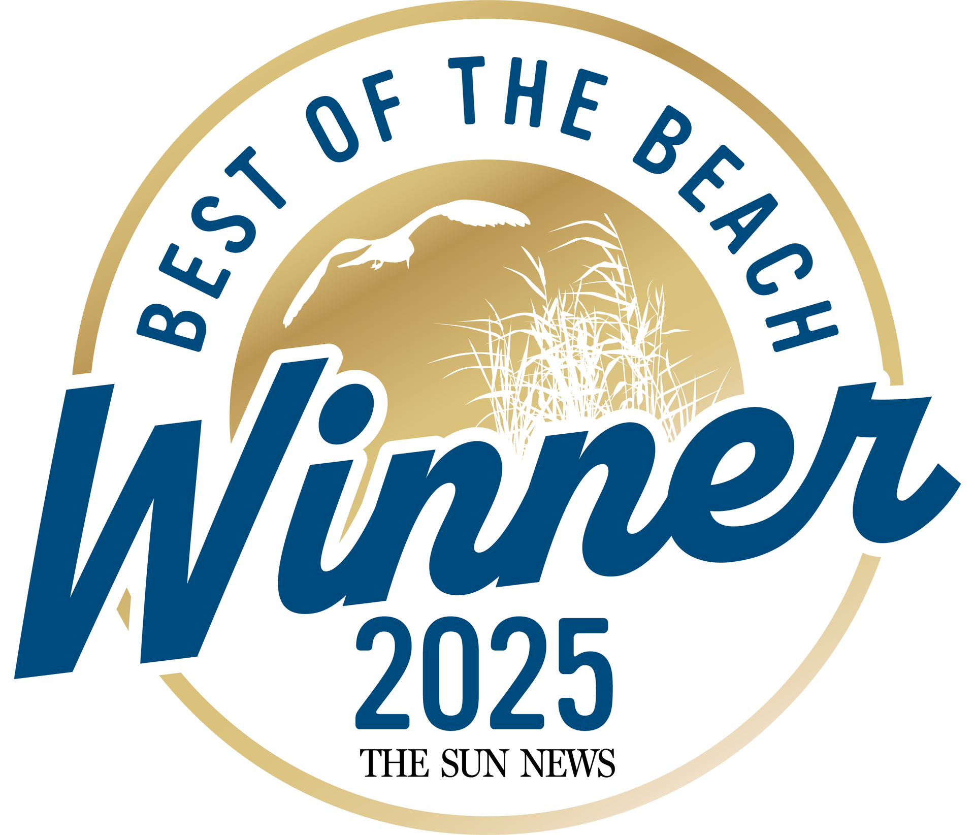Carolina Forest Chronicle Readers’ Choice Award 2025 gold plaque with myhorrynews.com branding