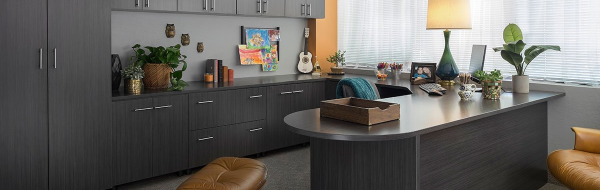 Custom Home Office Cabinet System