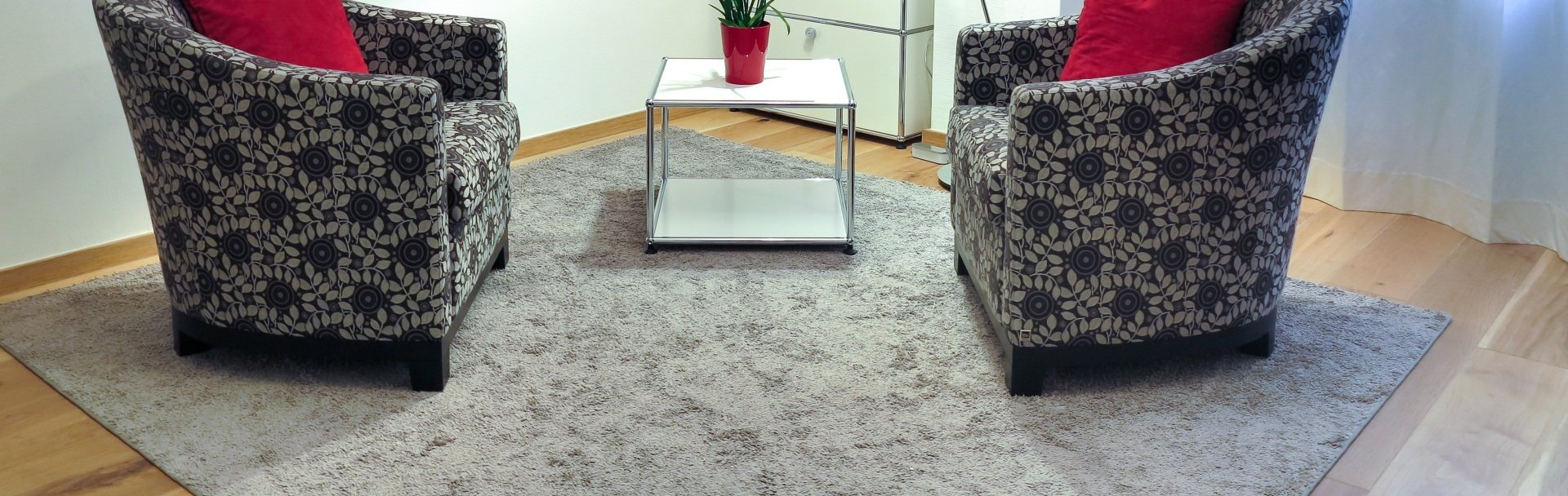 Chairs, Table, and a Rug