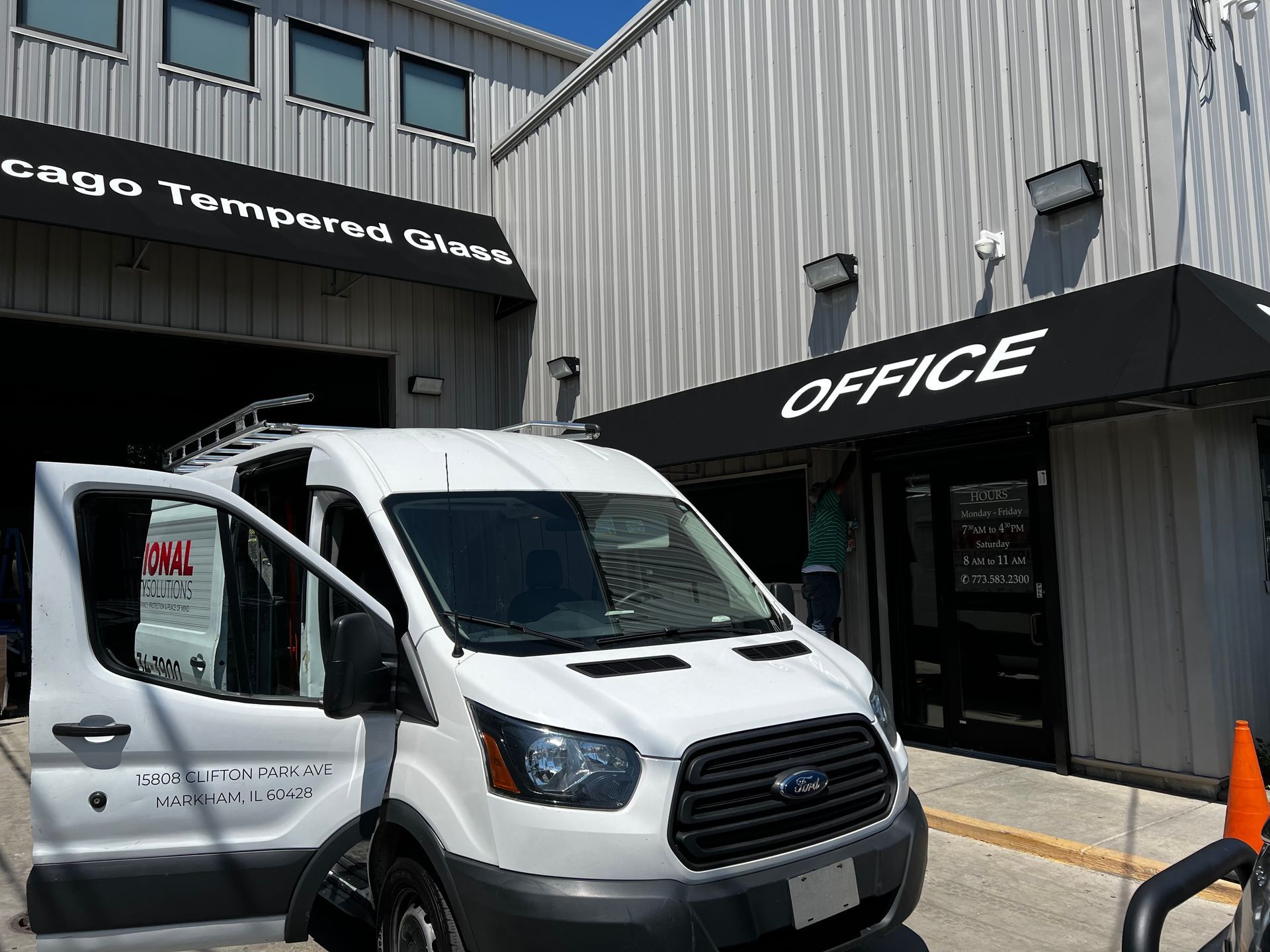 Service Van Parked — Chicago, IL — National Shutter System